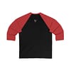 Whitney Houston Mural / Newark, NJ Unisex 3/4 Sleeve Baseball Tee - Image 4