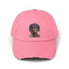 Whitney Houston Mural / Newark, NJ Unisex Distressed Cap - Image 25