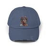 Whitney Houston Mural / Newark, NJ Unisex Distressed Cap - Image 17