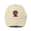 Whitney Houston Mural / Newark, NJ Unisex Distressed Cap - Image 5