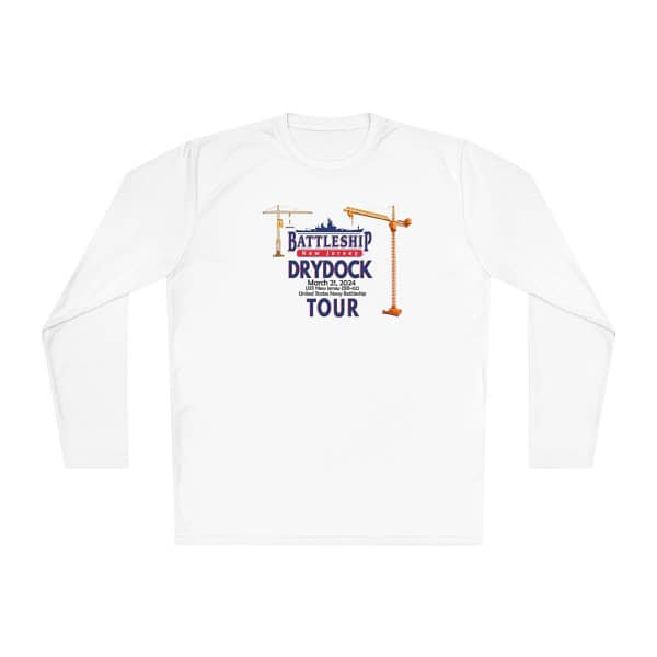 Battleship New Jersey Dry Dock Tour Unisex Lightweight Long Sleeve Tee