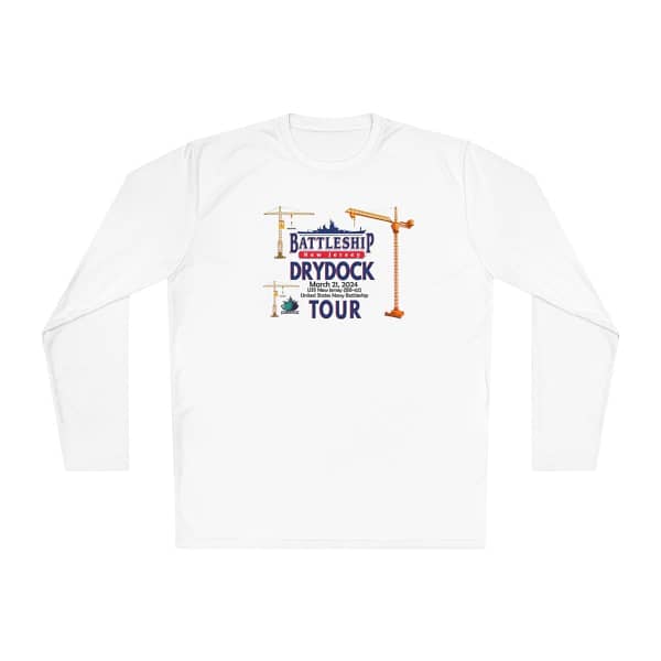 Battleship New Jersey Dry Dock Tour Unisex Lightweight Long Sleeve Tee