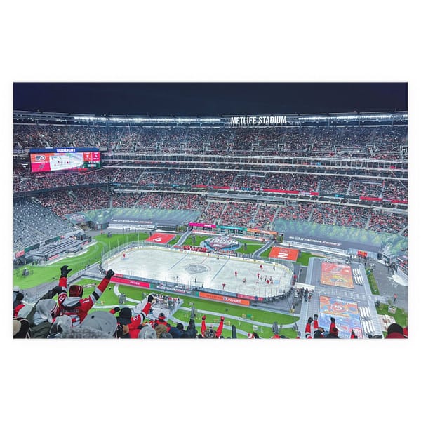 2024 Stadium Series MetLife Stadium - Philadelphia Flyers vs New Jersey Devils Indoor and Outdoor Silk Posters