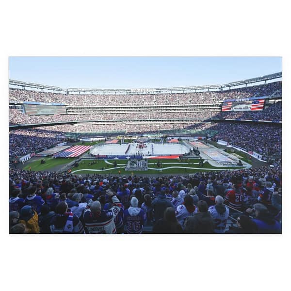 2024 Stadium Series MetLife Stadium - New York Rangers vs New York Islanders Indoor and Outdoor Silk Posters