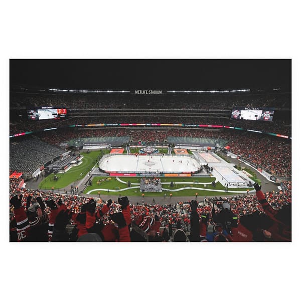 2024 Stadium Series MetLife Stadium - Philadelphia Flyers vs  New Jersey Devils Indoor and Outdoor Silk Posters