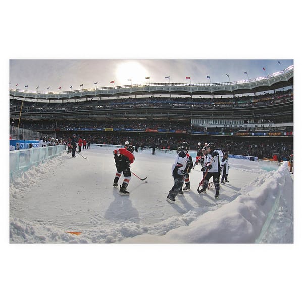 2014 Stadium Series Yankee Stadium - New York Rangers vs  New Jersey Devils Indoor and Outdoor Silk Posters