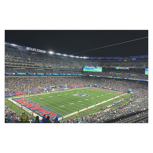 New York Giants MetLife Stadium Indoor and Outdoor Silk Posters